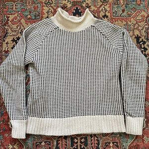 L.L. Bean Rollneck 100% Organic Cotton Knit Sweater Womens S